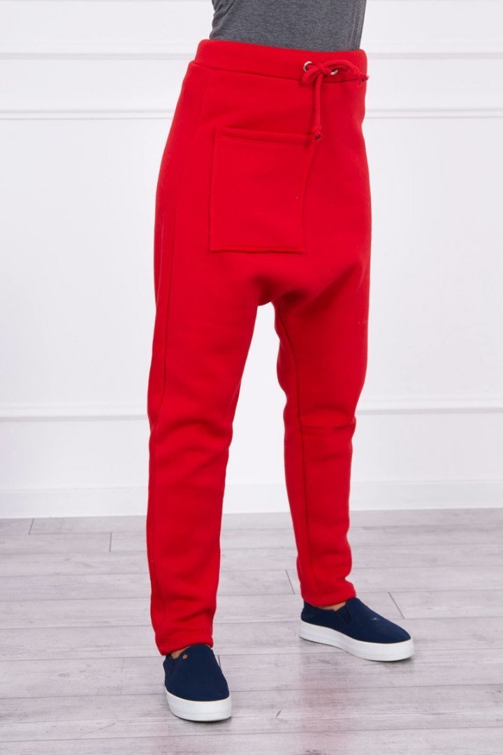 Komplet ze spodniami Baggy czerwony