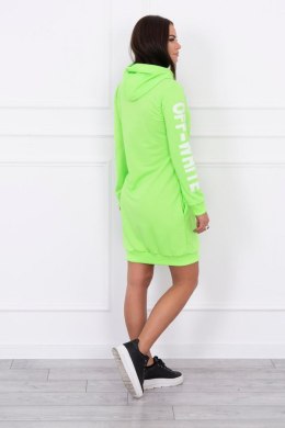 Sukienka Off White zielony neon