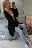 Sweter z kapturem i kieszeniami czarny