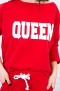 Komplet z nadrukiem Queen czerwony