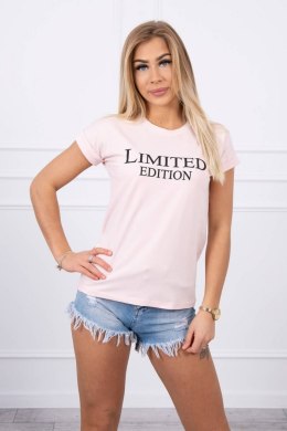 Bluzka Limited edition pudrowy róż+czarny
