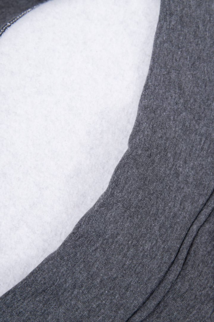 Bluza ocieplana z asymetrycznym suwakiem grafitowa