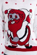 Sweter ze Świętym Mikołajem ecru