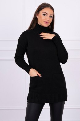 Sweter ze stójką czarny