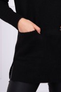 Sweter ze stójką czarny