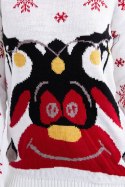 Sweter świąteczny z reniferem ecru