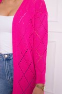 Sweter z geometrycznym wzorem różowy