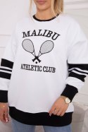 Bluza ocieplana Malibu biały+czarny