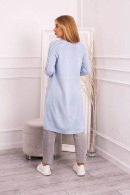 Sweter z kieszeniami niebieski