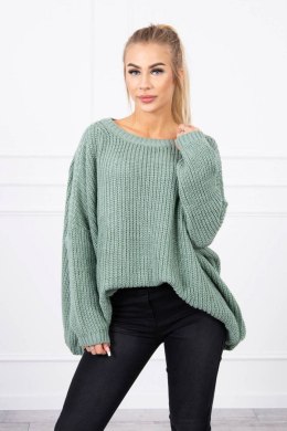 Sweter szeroki oversize ciemny miętowy