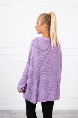 Sweter szeroki oversize fioletowy