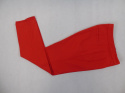 Czerwone materiałowe spodnie z suwakiem na boku 36
