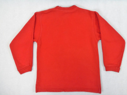 Czerwona ocieplana bluza z nadrukiem 152