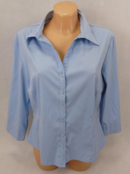 Niebieska bluzka koszulowa 14