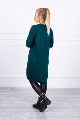 Sweter z kieszeniami zielony