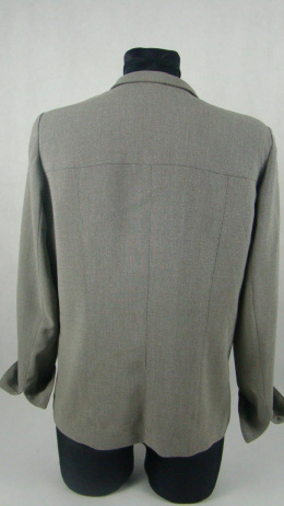 Szaro-melanżowa bluza-koszula rozm.154-162cm
