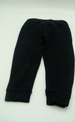 Czarne dziewczęce spodnie dresowe rozm. 98cm