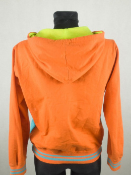Pomarańczowa rozpinana bluza z kapturem M