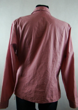 Brudnoróżowa bluzka koszulowa wiązana na boku 42