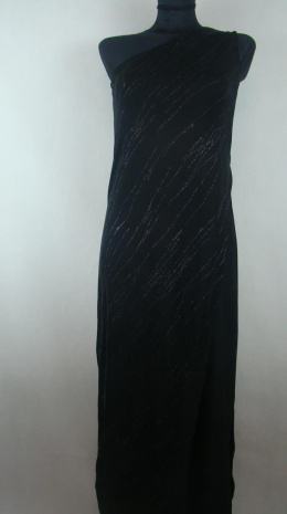 Czarna wieczorowa sukienka maxi 38