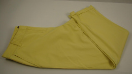 Żółte spodnie z prostą nogawką 42