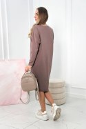 Sukienka oversize mocca