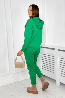 Komplet sweterkowy Bluza + Spodnie zielony