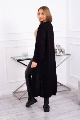 Sweter długi kardigan czarny