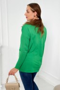 Sweter z kieszeniami z przodu jasno zielony