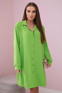 Koszula długa z wiskozą jasno zielona