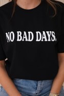 Bluzka bawełniana No Bad Days czarna